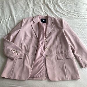 Pastel Pink Zara Oversize Blazer